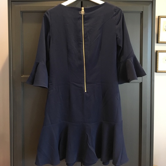 Sail to Sable 'ready in ruffles' dress, Navy, 2 - Picture 4 of 5